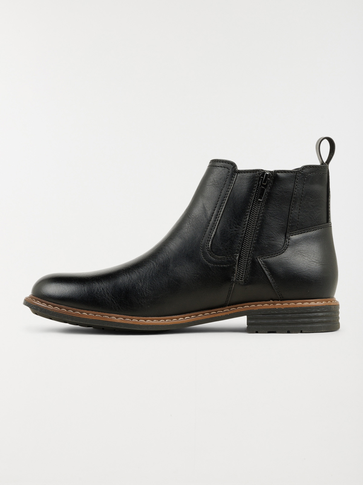 Bottines zippées noires homme (40-46)