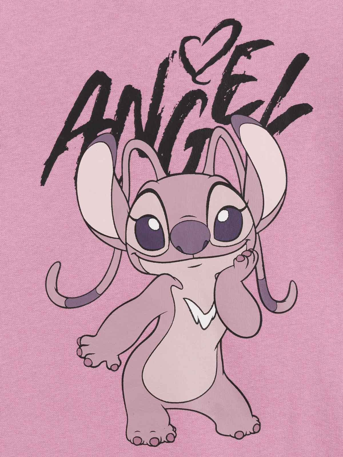 Sweat ANGEL fille vieux rose (4-12A)