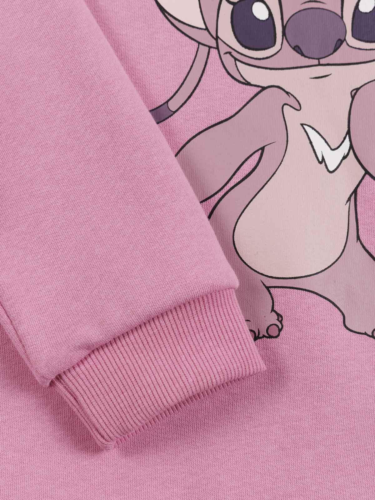 Sweat ANGEL fille vieux rose (4-12A)