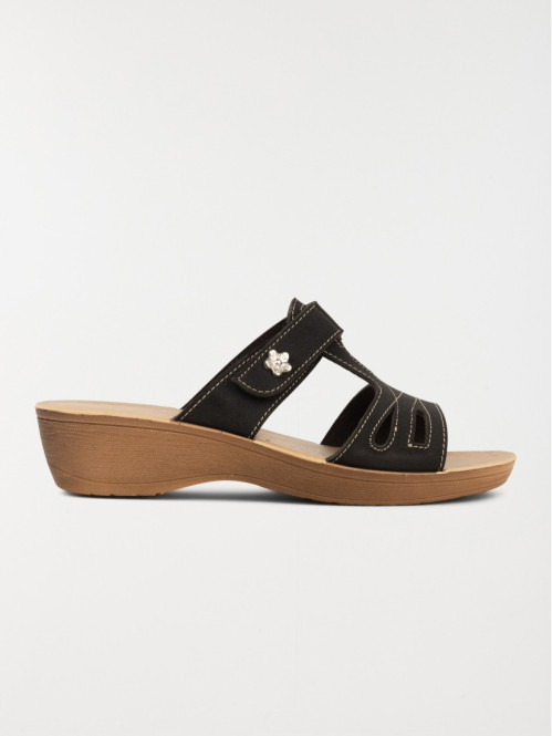 Mule confort femme noir (36-41)