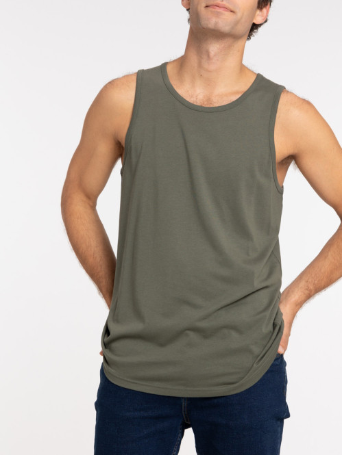 Débardeur kaki verdi homme Débardeur kaki verdi homme