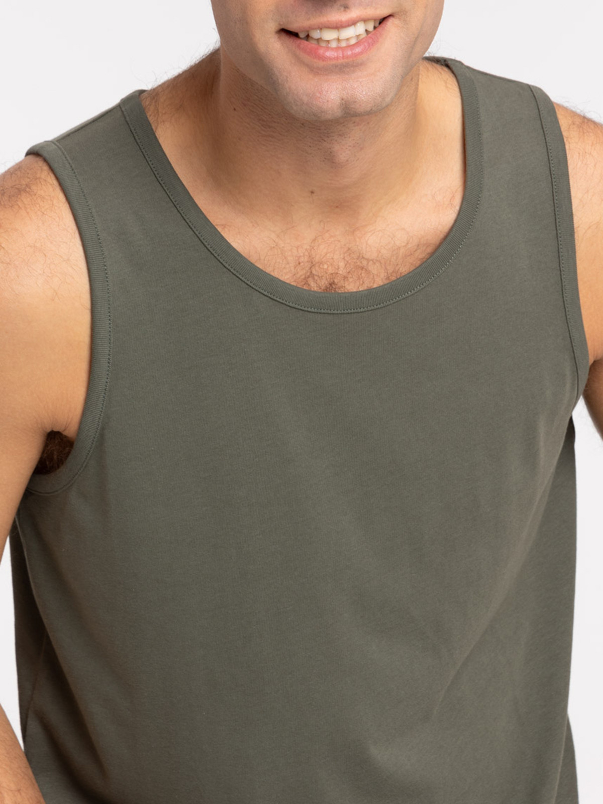 Débardeur kaki verdi homme Débardeur kaki verdi homme