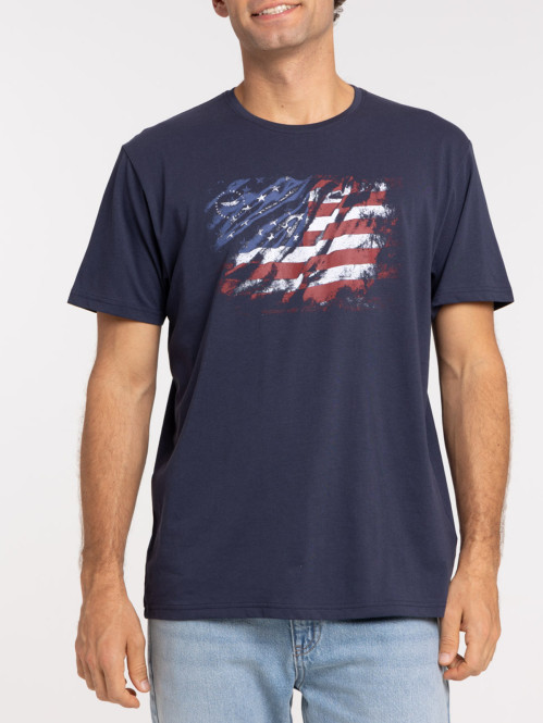 T-shirt Drapeau USA homme