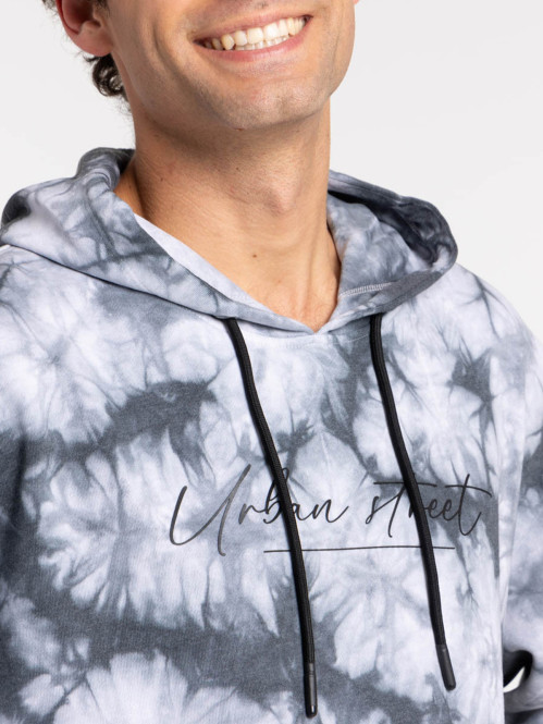 Sweat à capuche tie and dye...