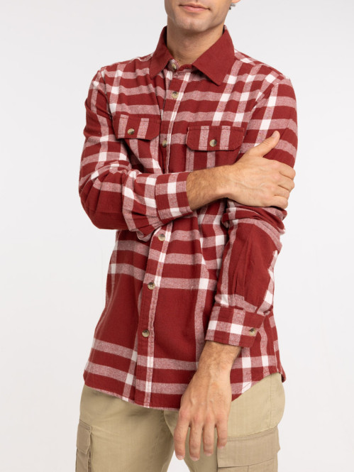 Chemise terre de sienne homme