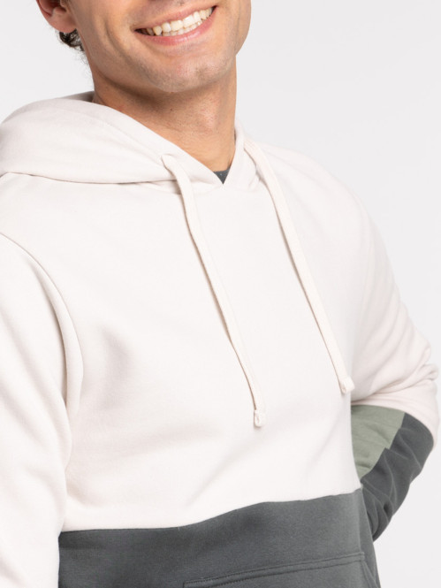 Sweat à capuche tricolore homme Sweat à capuche tricolore homme