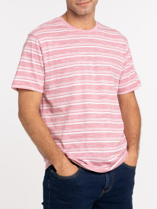 T-shirt rayé tomette homme