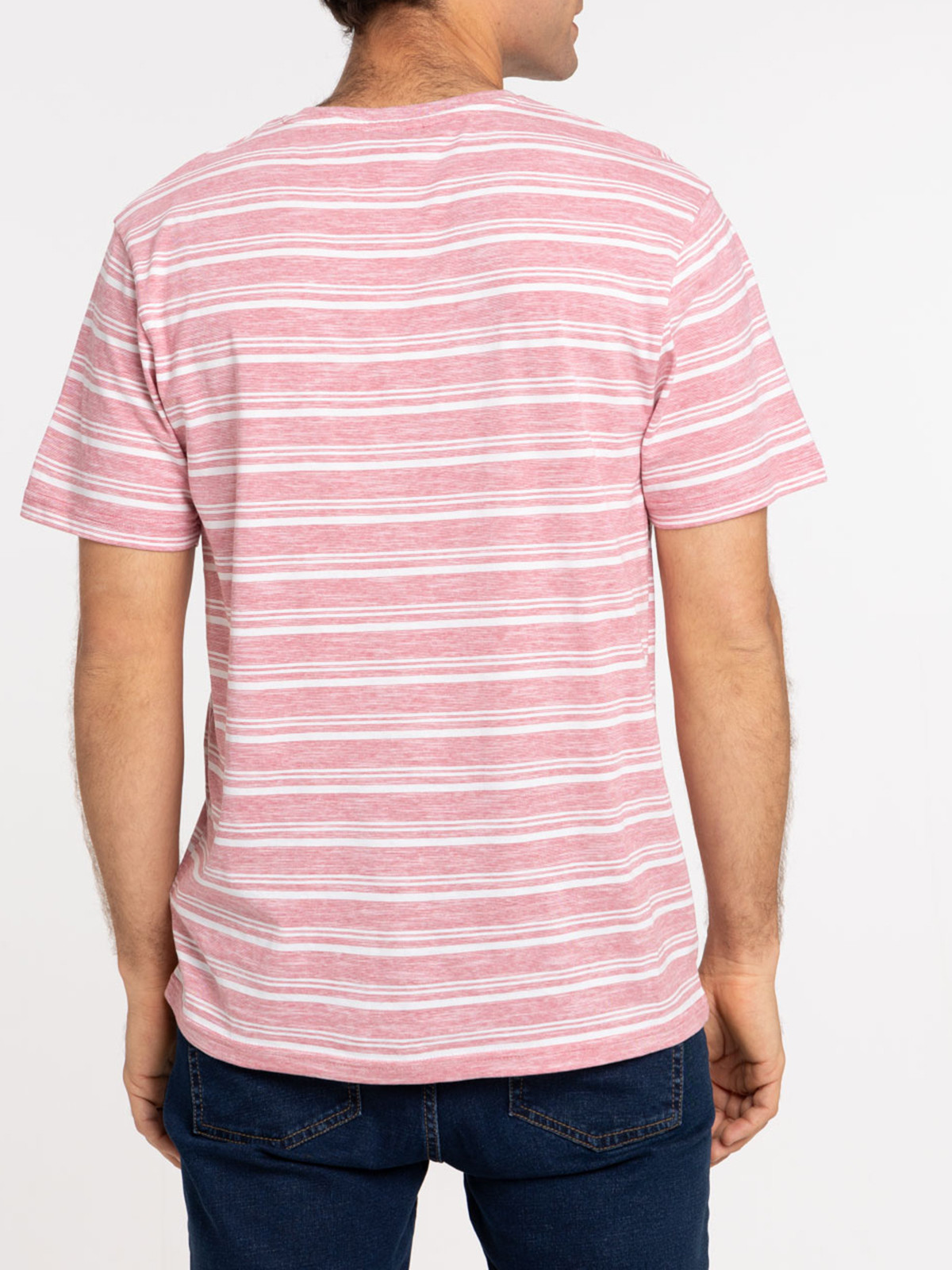 T-shirt rayé tomette homme