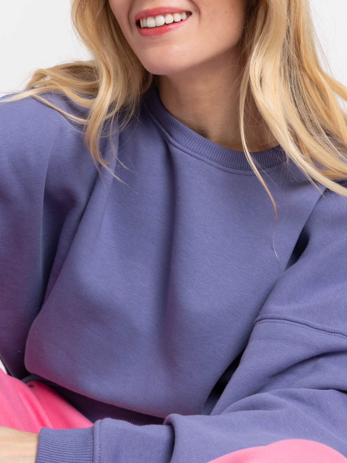 Sweat femme uni col rond