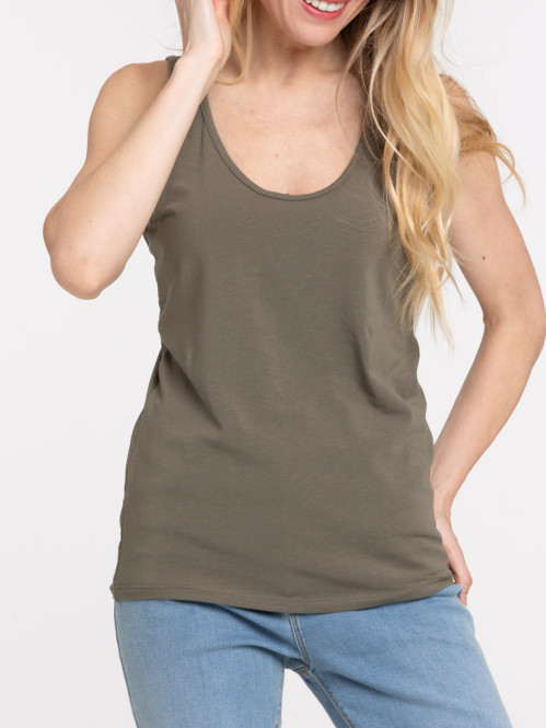 Débardeur urban kaki femme Débardeur urban kaki femme