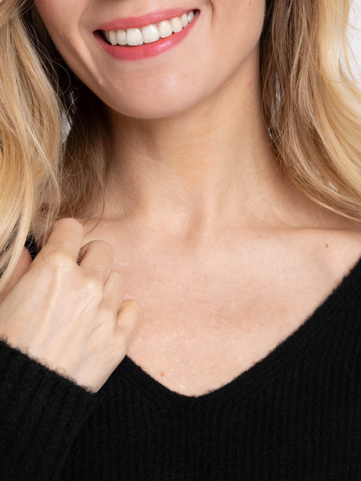 Pull col V tout doux noir femme Pull col V tout doux noir femme