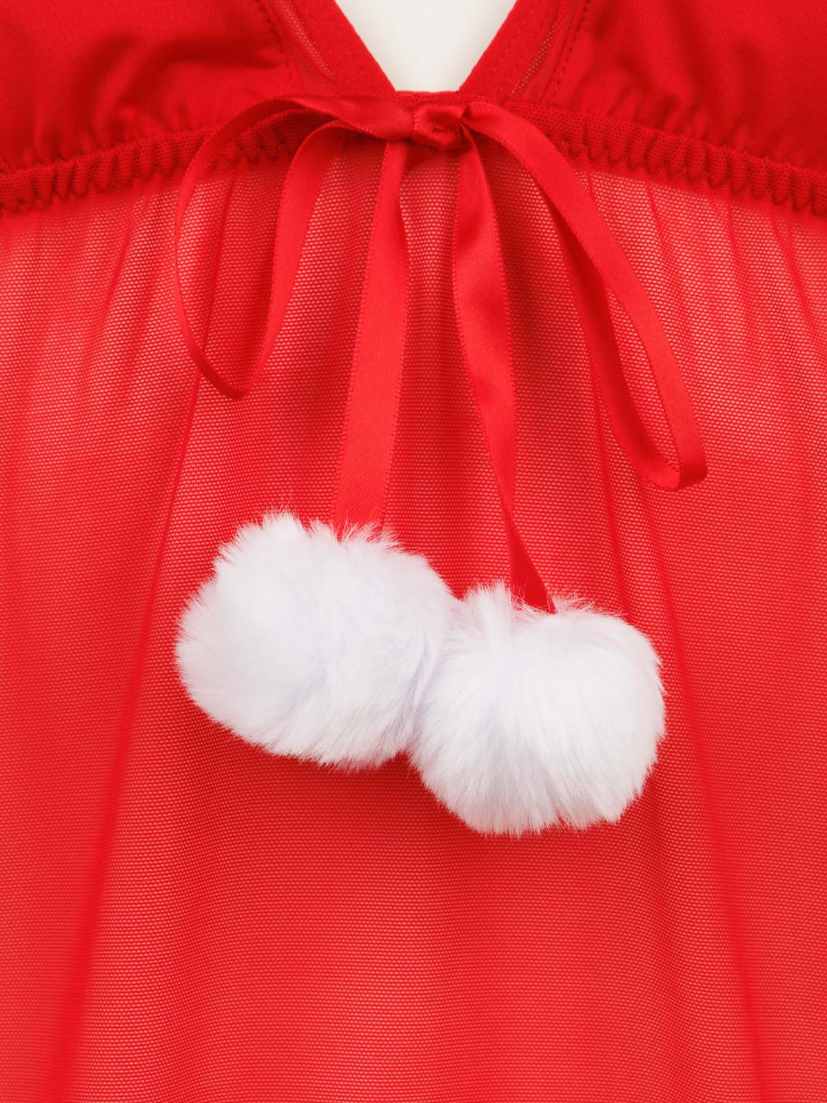 Nuisette et string rouge kiss femme Nuisette et string rouge kiss femme