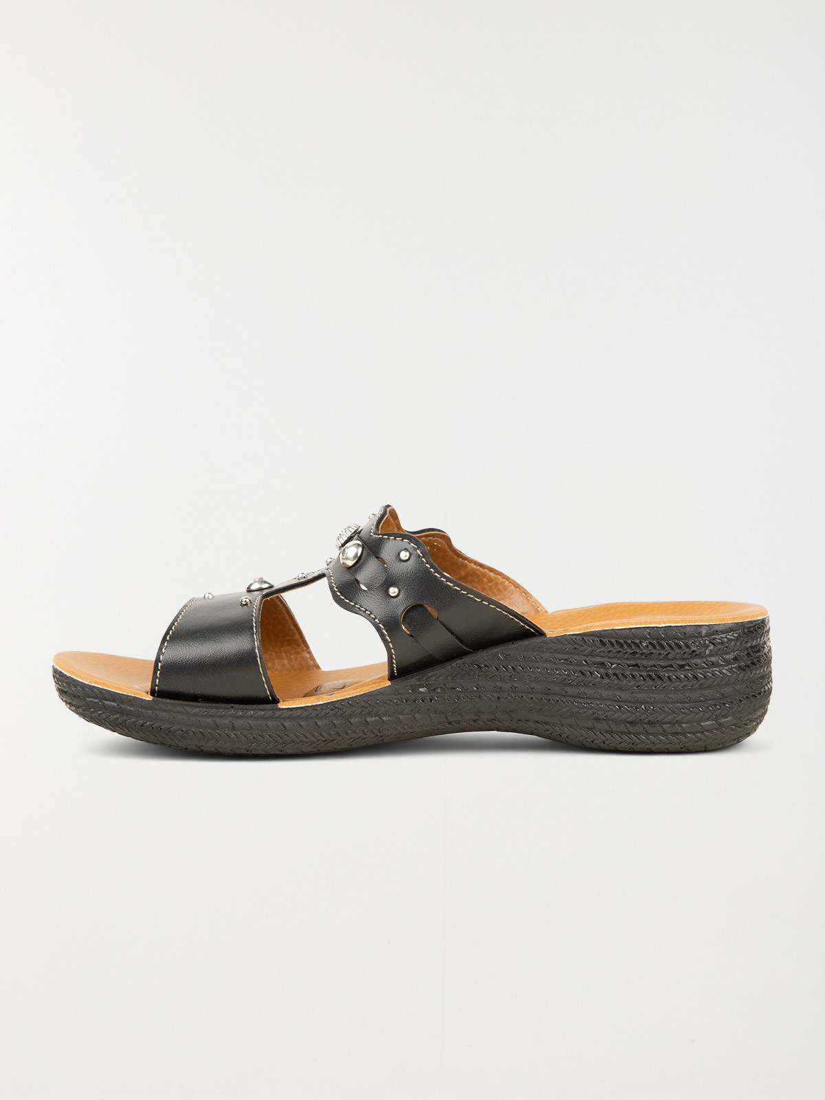 Mule confort strass noir femme (36-41)