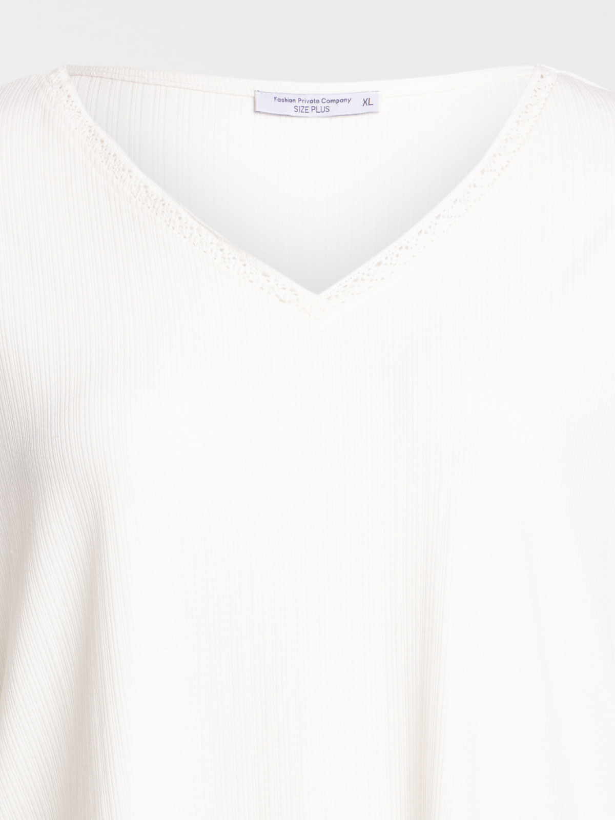 T-shirt écru femme grande taille