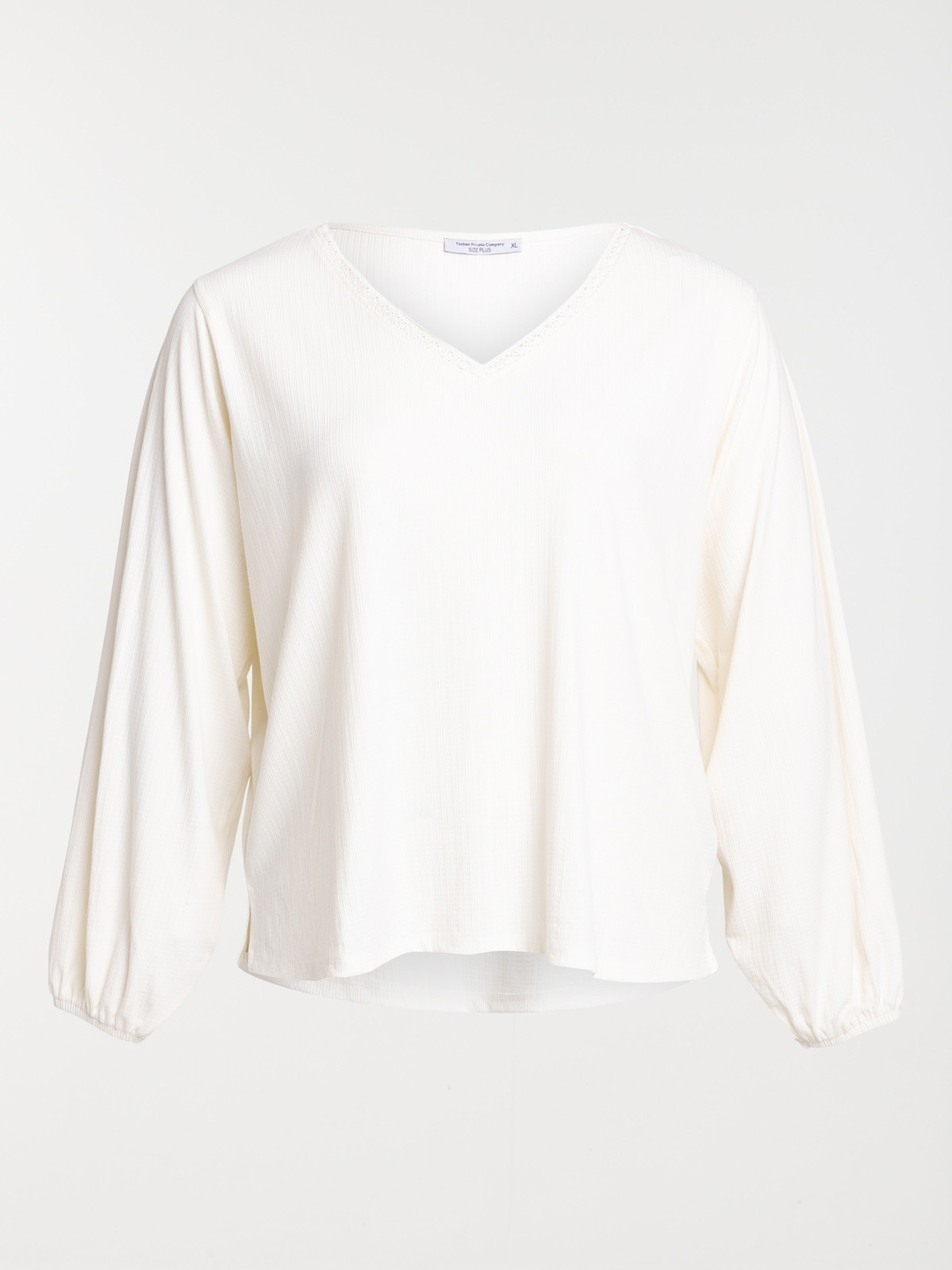 T-shirt écru femme grande taille