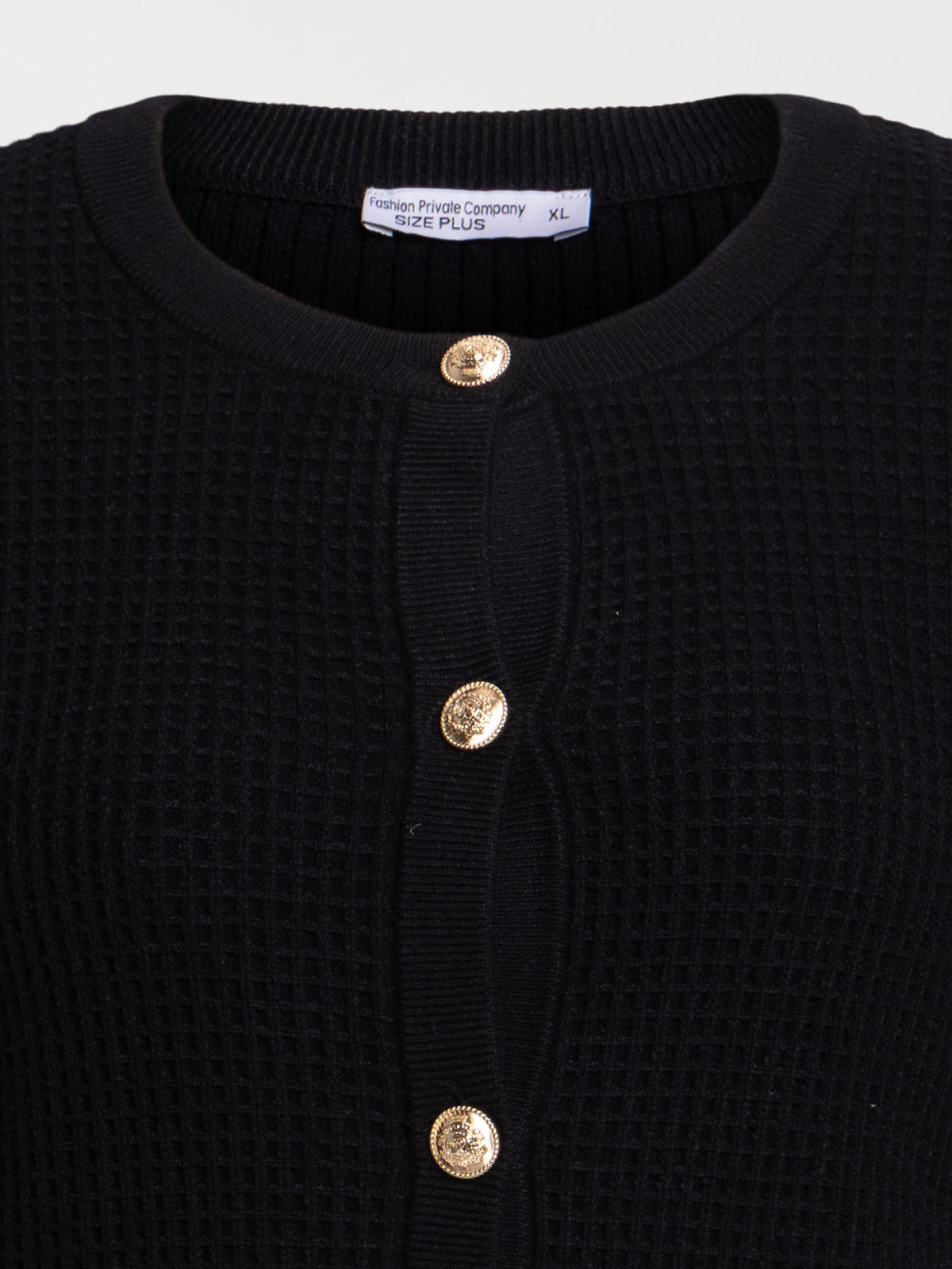 Gilet boutonné grande taille femme