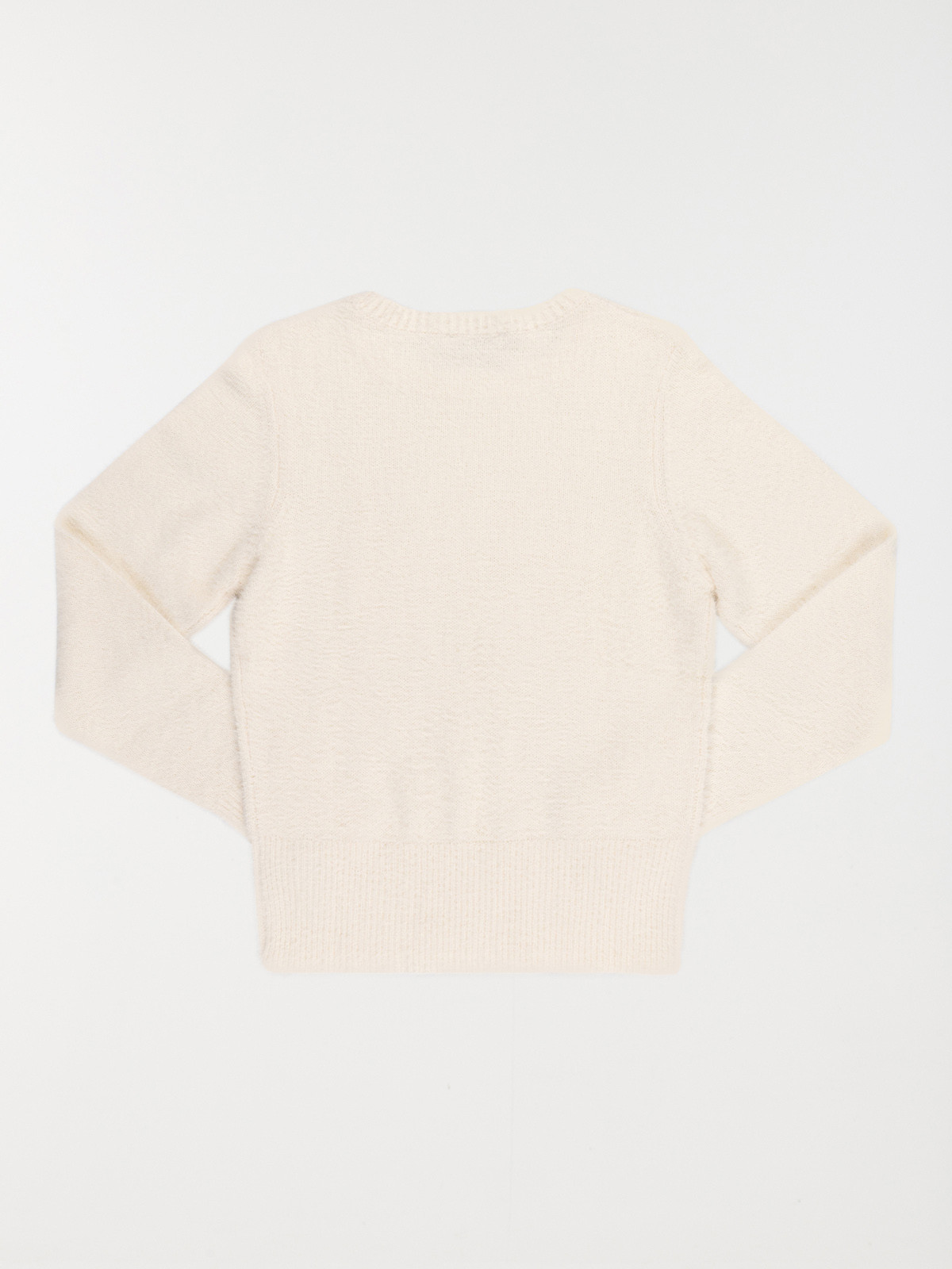 Pull doux col rond fille (XXS-M)