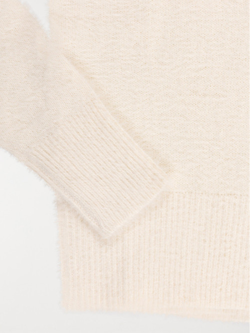 Pull doux col rond fille...