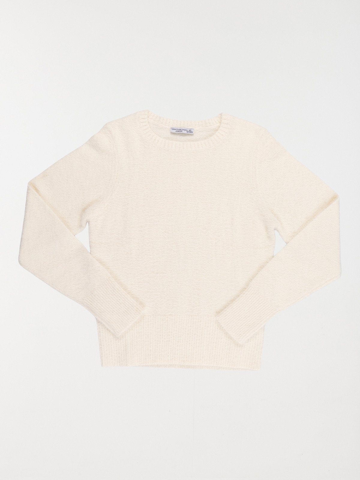 Pull doux col rond fille (XXS-M)