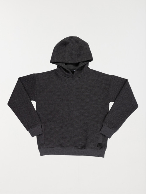 Sweat à capuche uni garçon (XXS-M)