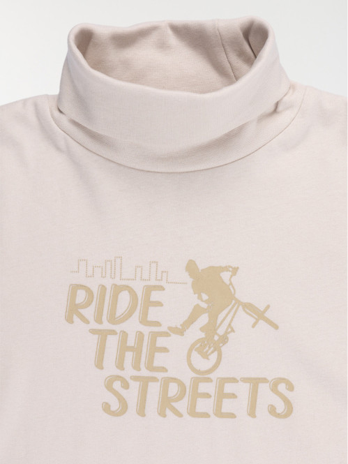 Tee-shirt col roulé garçon...