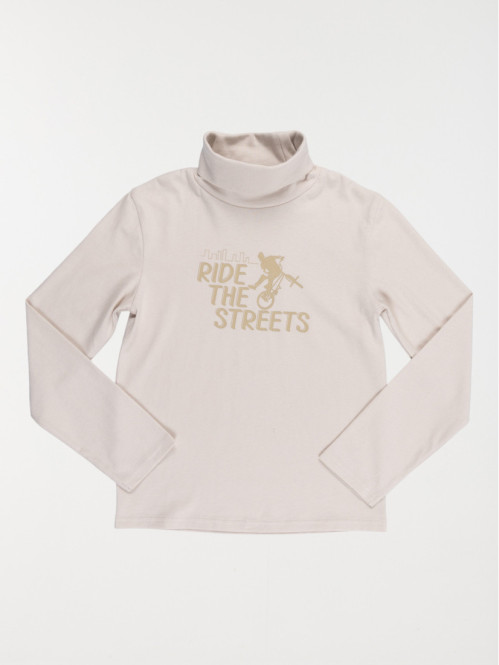 Tee-shirt col roulé garçon (3-12A)