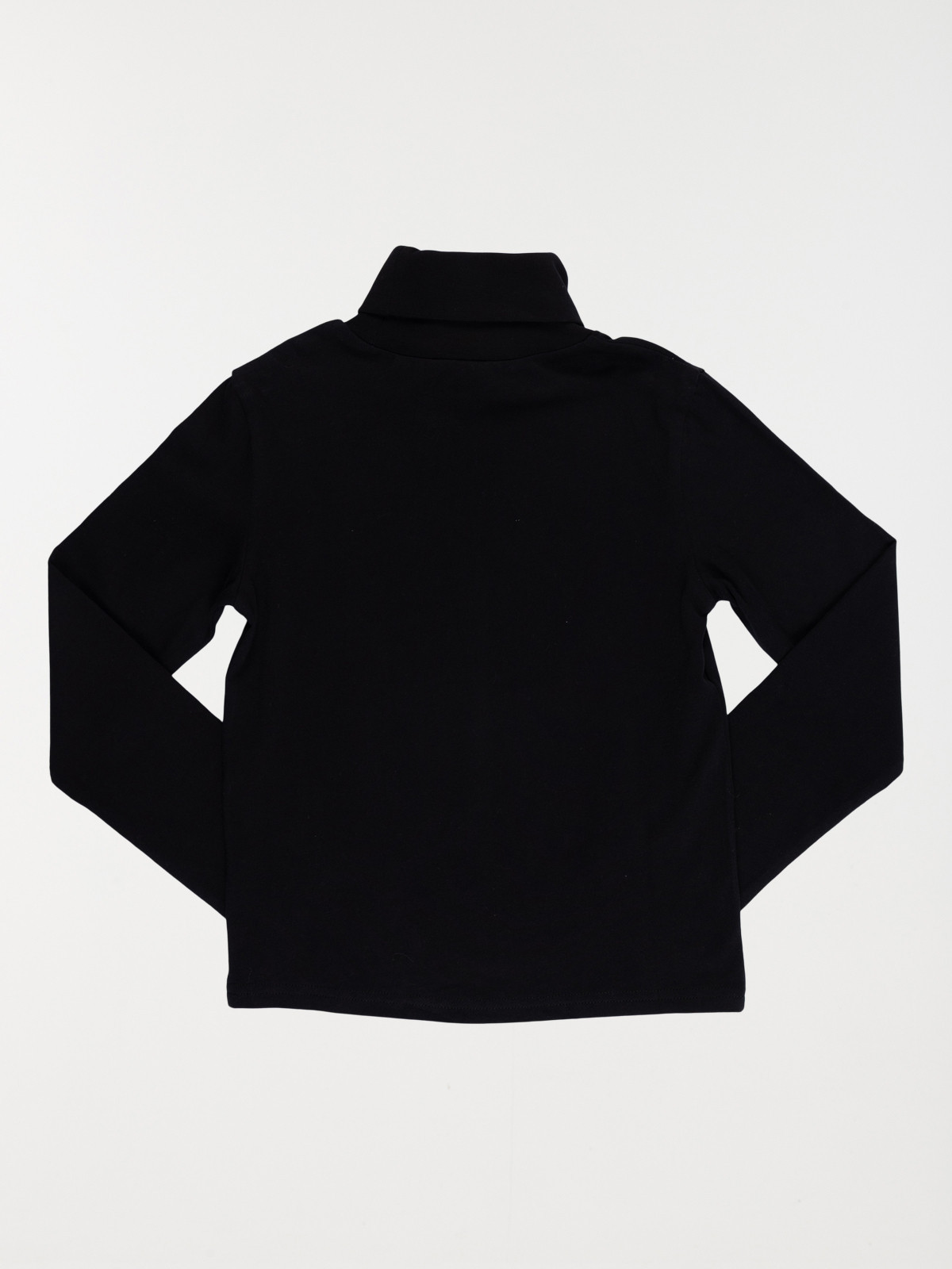 Tee-shirt noir col roulé garçon (3-12A)