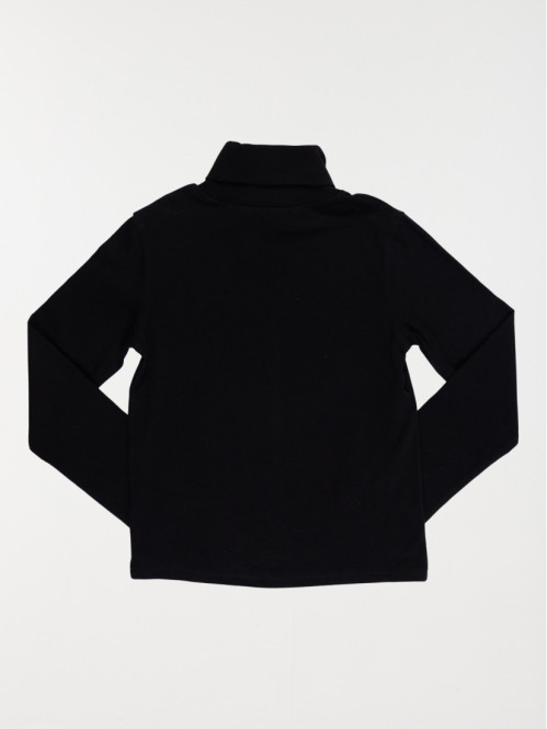 Tee-shirt noir col roulé...