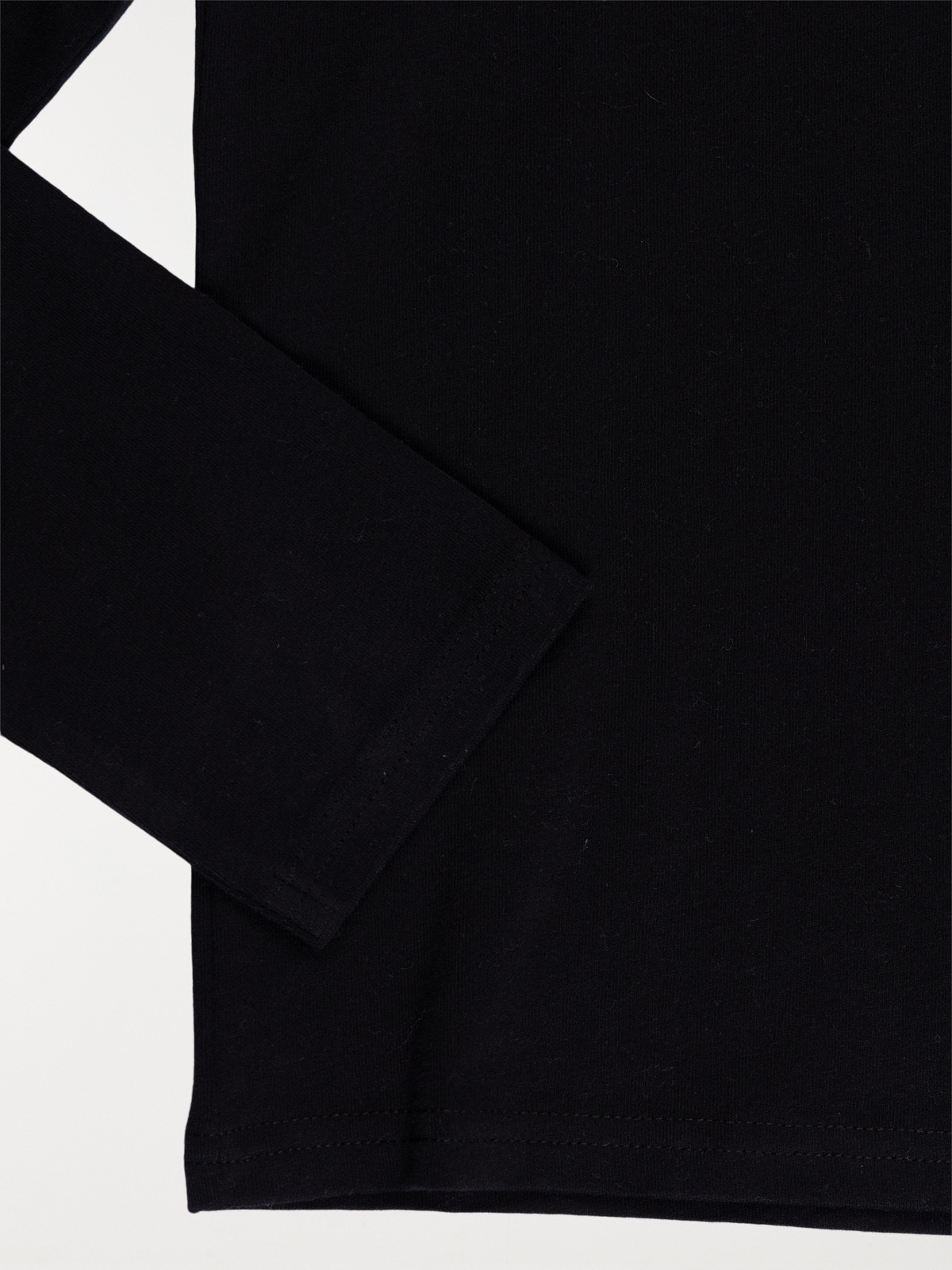 Tee-shirt noir col roulé garçon (3-12A)