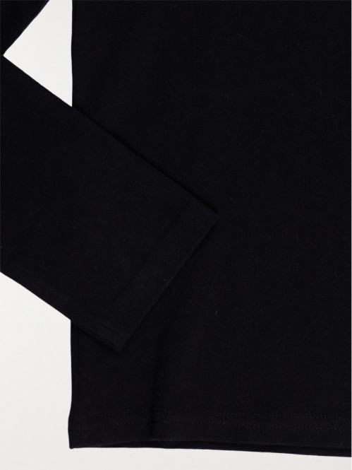 Tee-shirt noir col roulé...