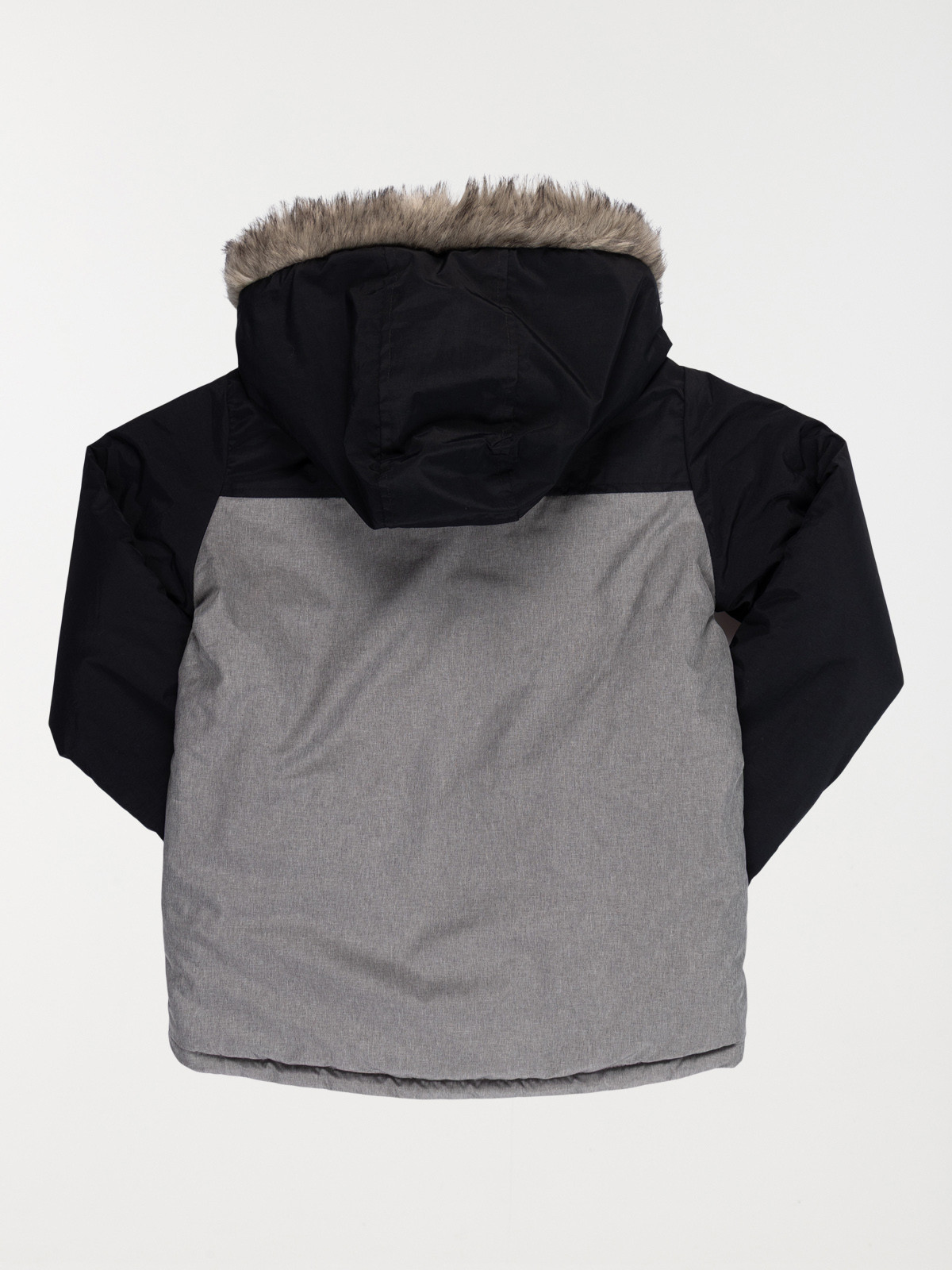 Parka tricolore à capuche garçon (3-12A)