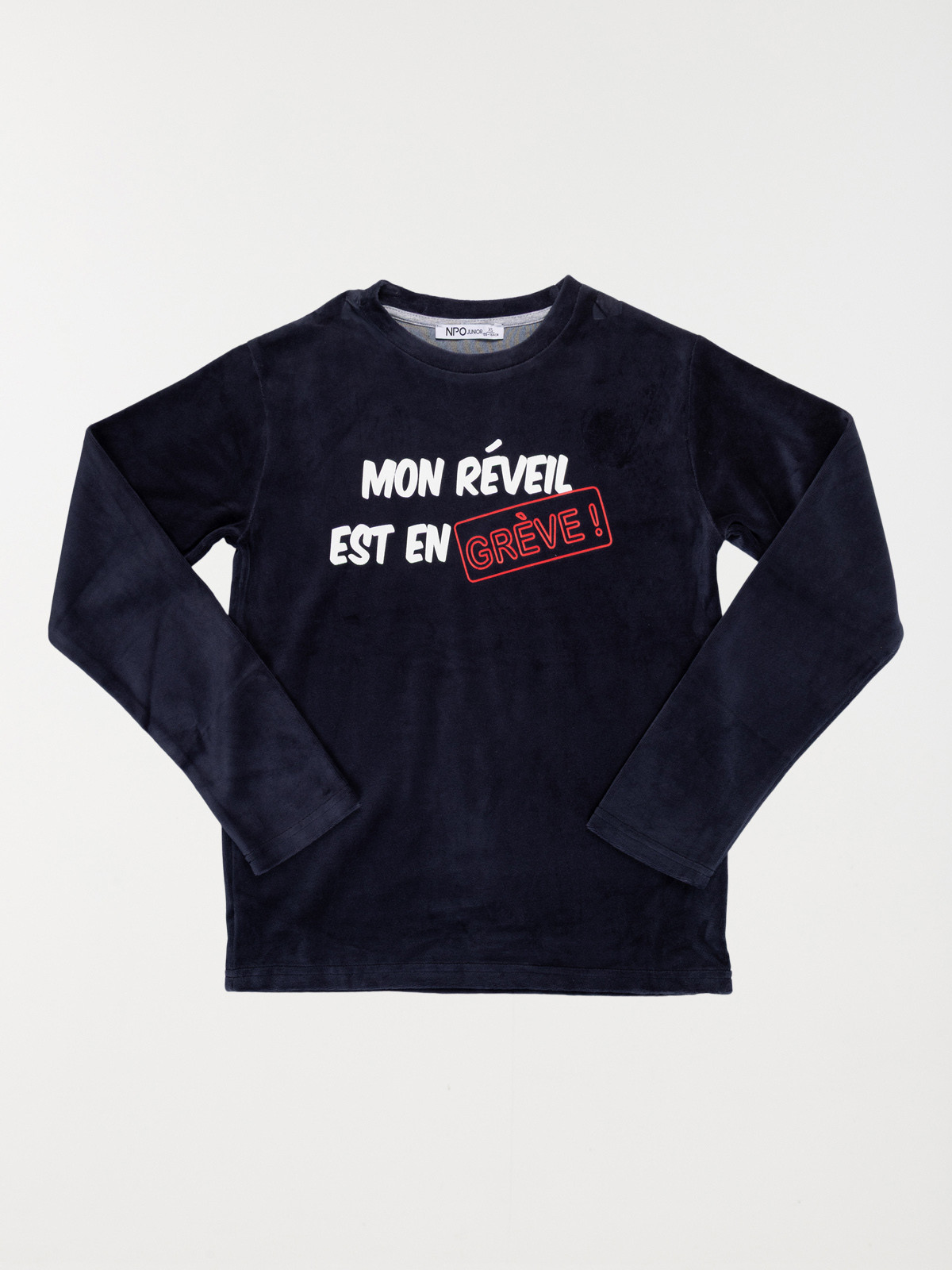 Pyjama velours message garçon (XXS-M)