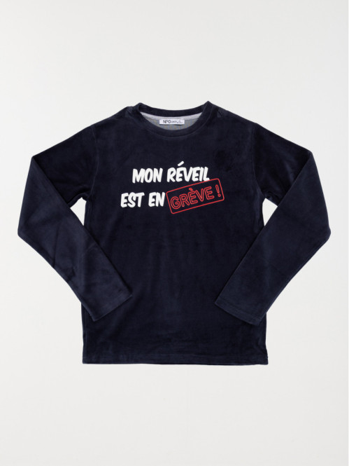 Pyjama velours message...