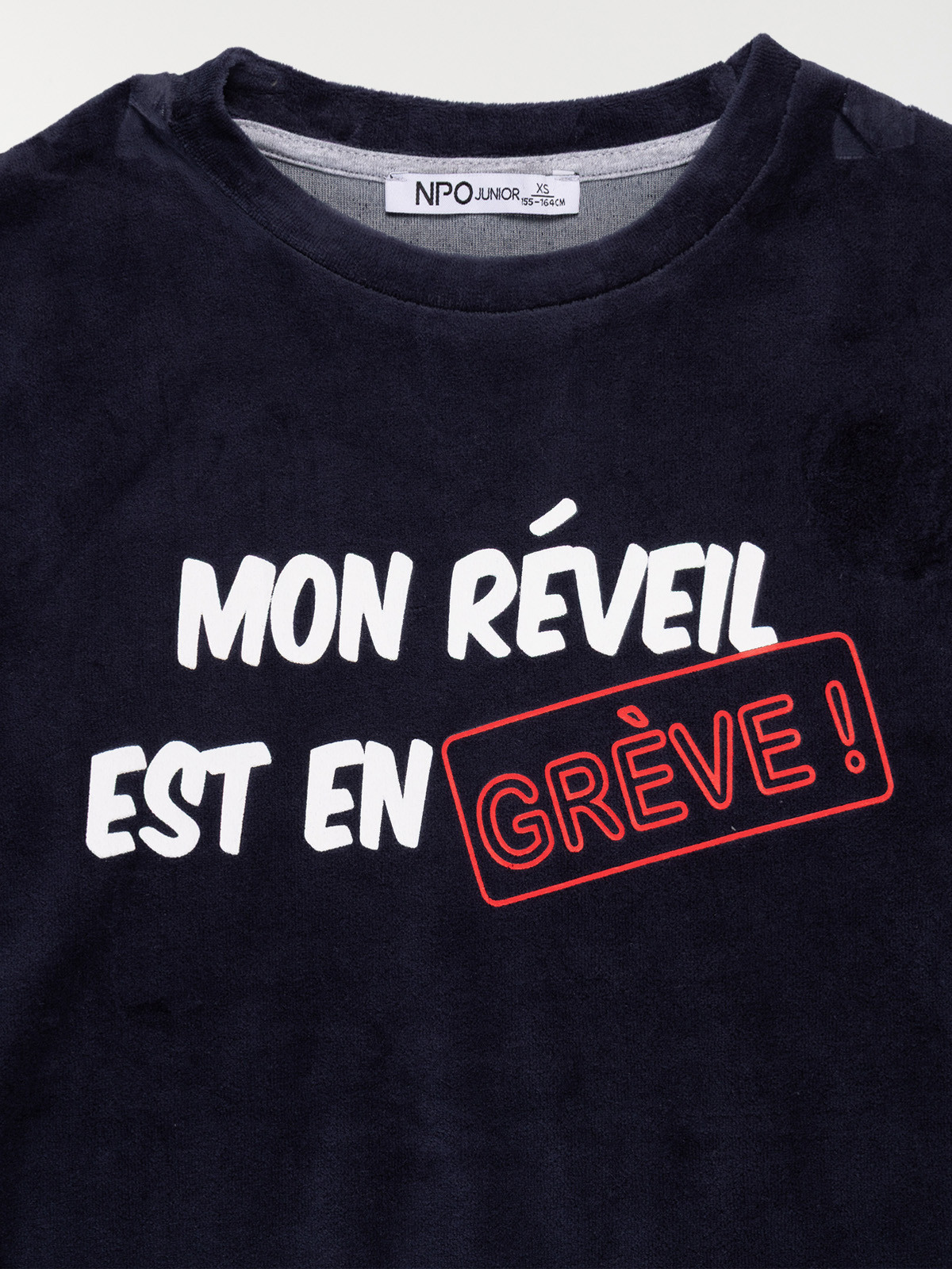 Pyjama velours message garçon (XXS-M)