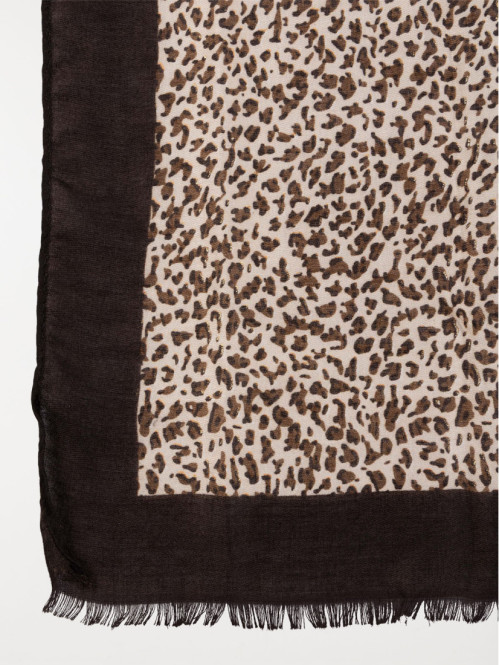 Foulard léopard femme