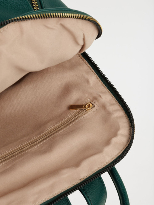 Sac à dos zip doré femme