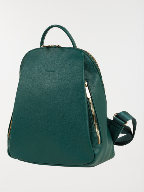 Sac à dos zip doré femme