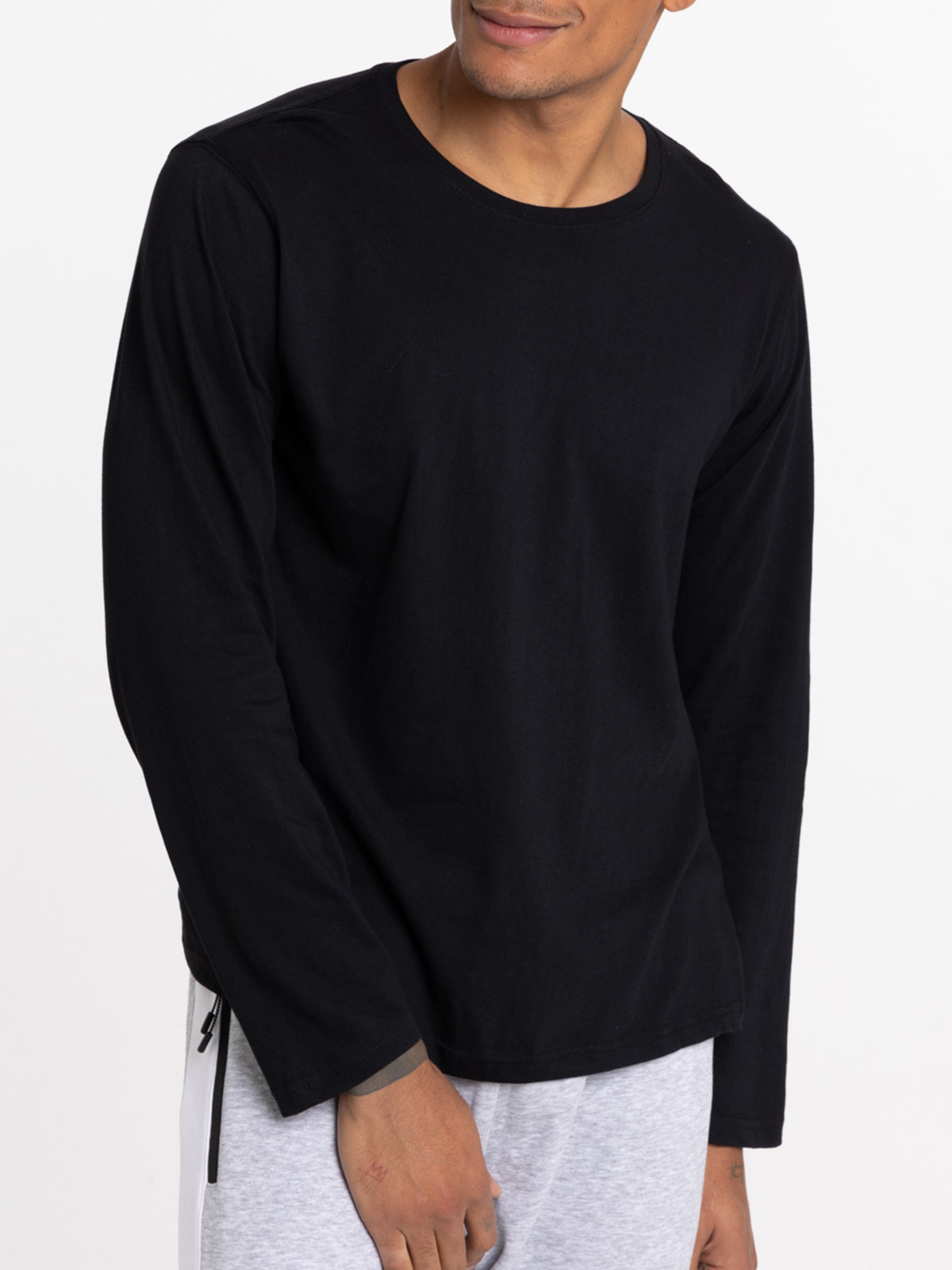 T-shirt noir manches longues homme T-shirt noir manches longues homme