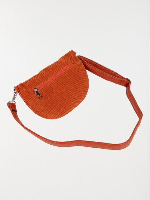 Sac banane velours femme