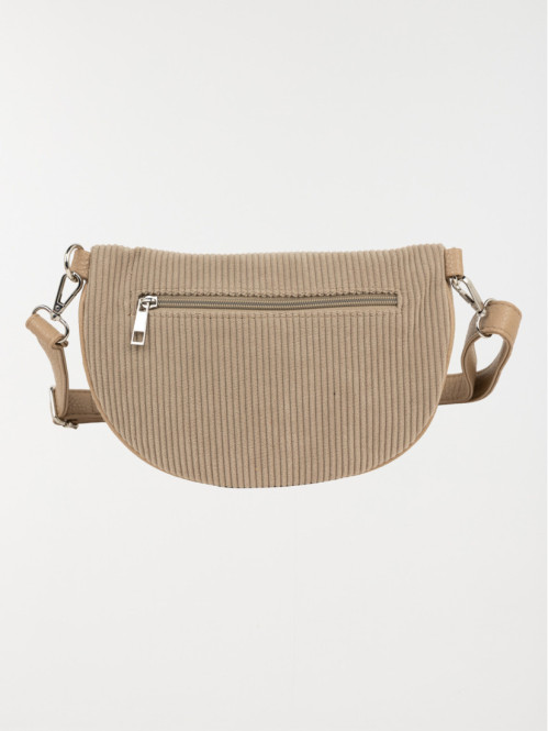 Sac banane velours femme