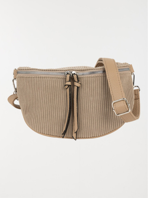 Sac banane velours femme