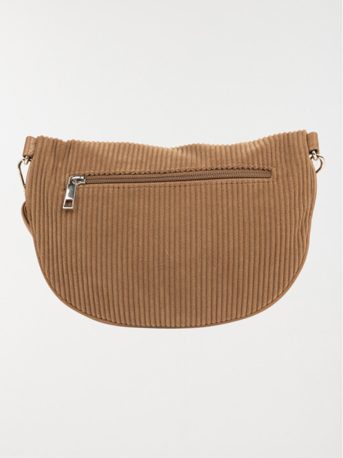 Sac banane velours femme