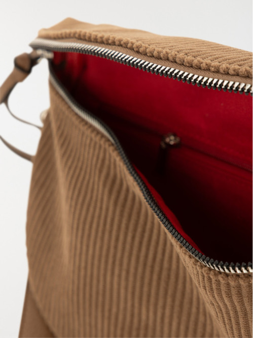 Sac banane velours femme