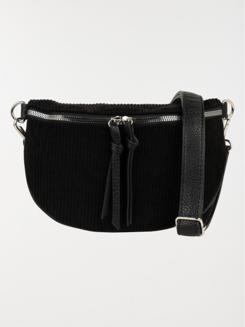 Sac banane velours femme