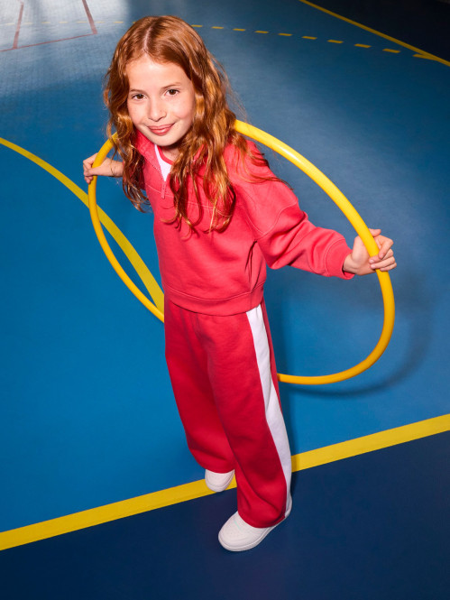 Pantalon jogging bicolore fille (4-12A)