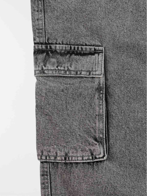 Jean straight gris homme
