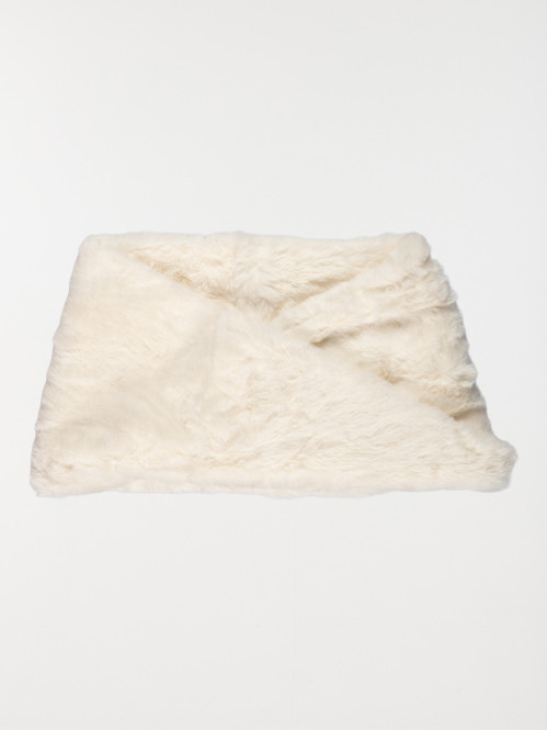 Snood tout doux écru fille