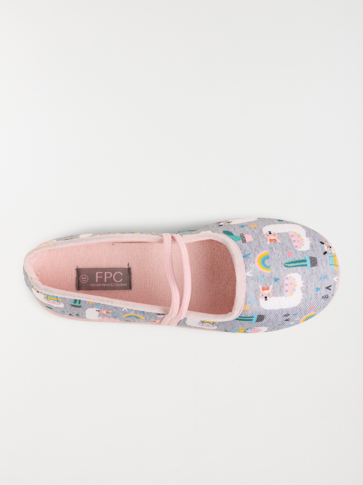 Chaussons ballerine lama fille (31-35) Chaussons ballerine lama fille (31-35)