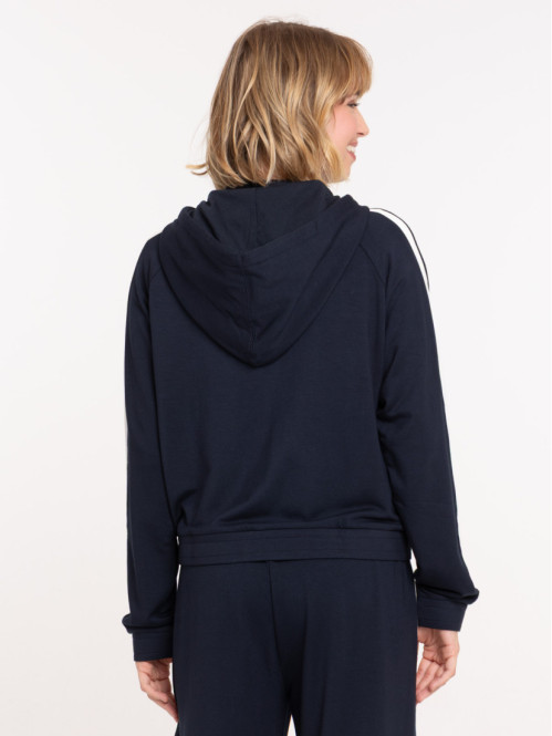 Sweat à capuche zippé...