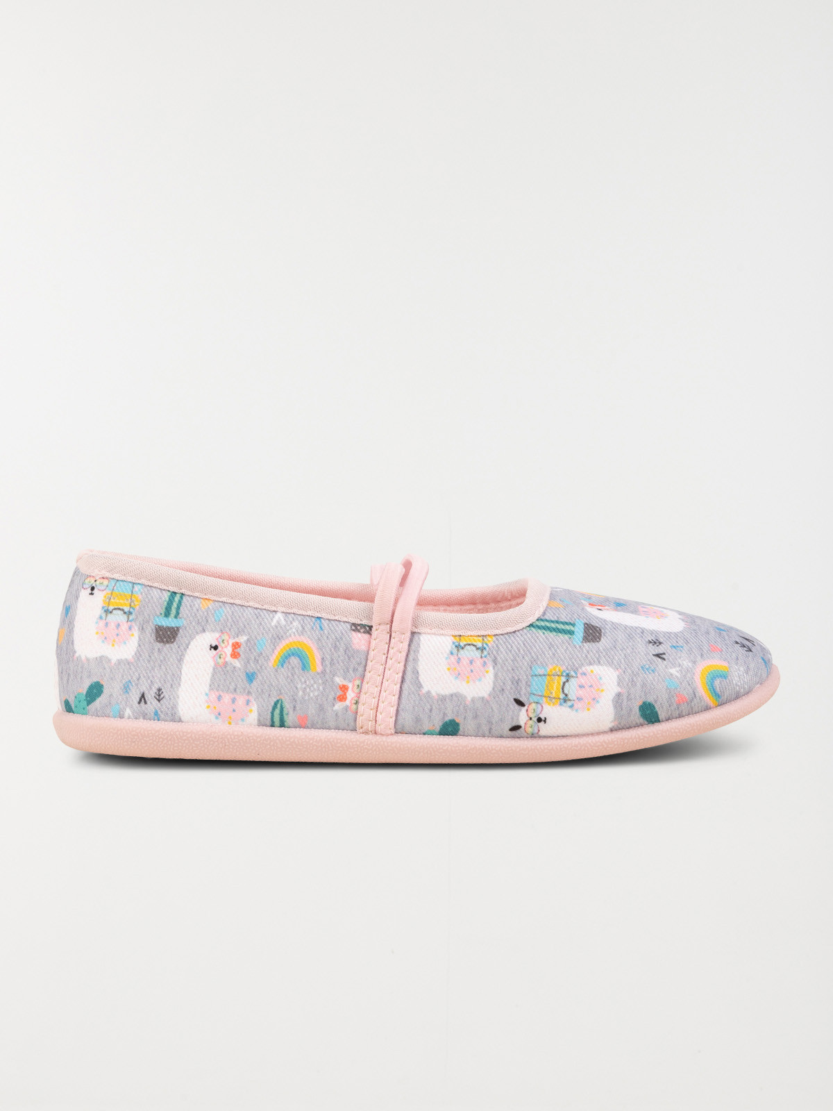 Chaussons ballerine lama fille (30-35)
